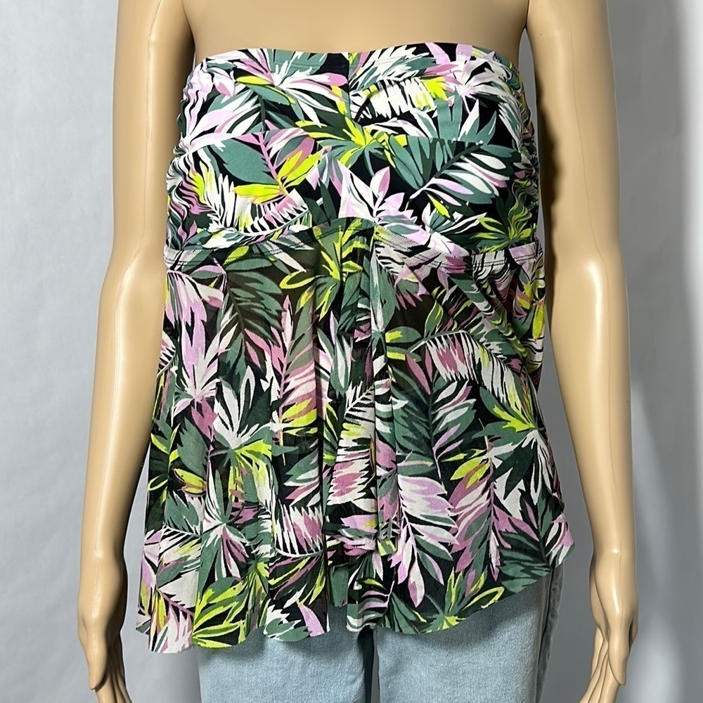 Kona sol Women's Cover Up top SwimWear Floral Tropical Pattern (5G873M)